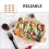20Sets Draagbare Sushi Box Khaki Pet+papier Voedselopslag Container 10