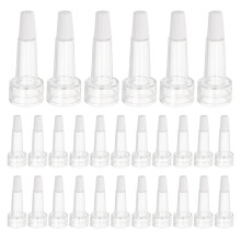 100Stk Durchsichtige Ampullenkappe PVC Mit Ausgießer, Auslaufsicher