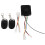 1Set Multifunktionaler Alarm, Plastik, Relay Switch, Schwarz 1