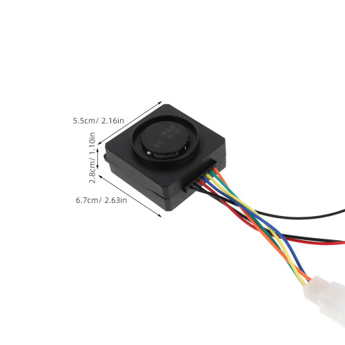 1Set Multifunktionaler Alarm, Plastik, Relay Switch, Schwarz 1