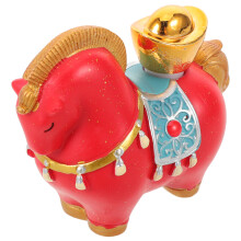Mini Rotes Harz Pferd Figur Jahr Des Pferdes Büro Dekoration