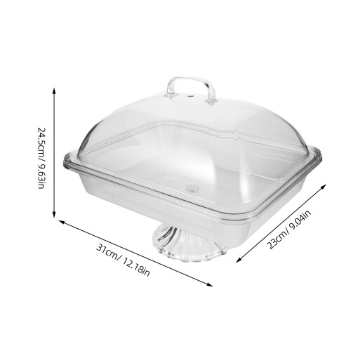 Transparenter Servierteller Mit Deckel Für Gartenpartys 1