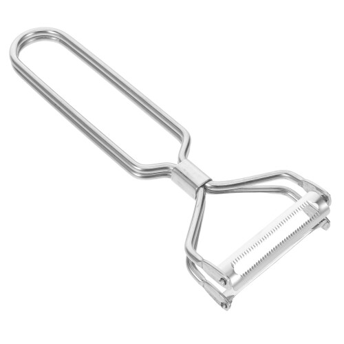 Gemüseschäler Dualseitig Küchenfrüchte Schäler Silber