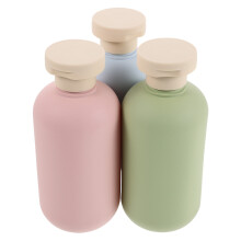 3Stk Wiederverwendbare Pe Shampoo Flaschen Set Kompakt Bunt