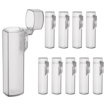 10Stk Portable Zahnstocherhalter Plastik Transparent Ideal Für Camping