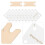 1Set Kompaktes Webkarten Set Bunt Holz Karton Für DIY Web- 7