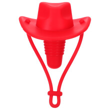20 Rote Cowboy Silikon Flaschenverschlüsse Für Western Partys