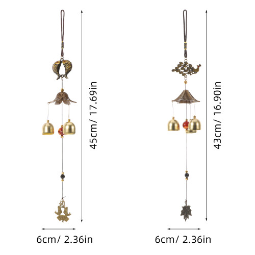 4Stk Feng Shui Metall Mit - Für Draußen 2