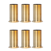 6Stk Goldfarbene Kerzenhülsen Metall Vintage Design Für Lampenfassung