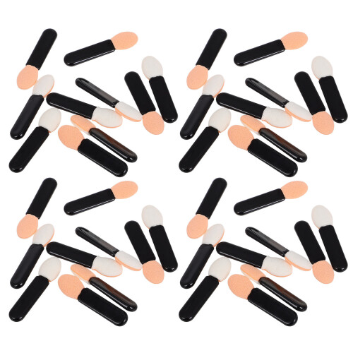 100Stk Schwarz Mini Acryl Weich Make-Up Zubehör