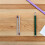 2Stk Blaue Keramik Unterglasur Bleistifte Holz & Graphit, 6