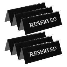 6Stk Schwarze Reserviert Tischschilder Für Restaurant Events