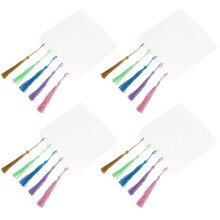 20Sets Blanko Acryl Lesezeichen Mit Quasten Für Kreative DIY