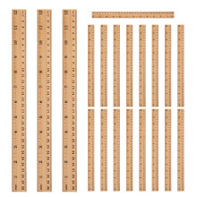 20Stk Naturfarbenes Holzmaßband Für , Künstler Und Heimwerker