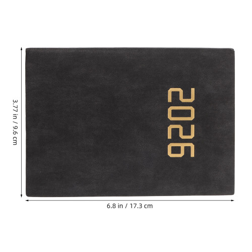 Organizer 2026 A6 Tascabile Nero Con Planner Mensile E Settimanale 2
