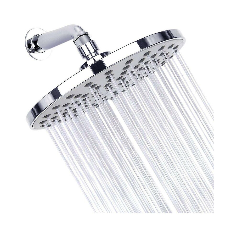 Kikidex (As Show, One Size) Round Shower Head High Pressure Stainless Steel Rain Shower Head