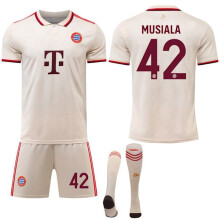 (XXL) Tenue extérieure du Bayern Munich pour enfant et adulte, neuve, avec chaussettes, n 42 Musiala,