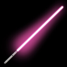 Spada lampeggiante 1200mAh 75 cm Nero 7 colori RGB