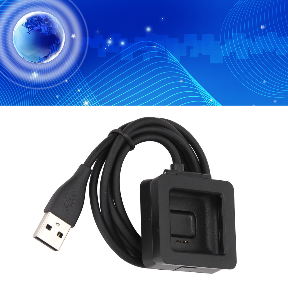 Portable 1M Charger Cable Cradle For Fitbit Blaze - Safe And Reliable Black 3391357851726