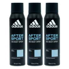 3 x 150ml Adidas 48H Cool & Aromatic Deodorant Spray - After Sport