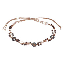 Boho Taillengürtel Baumwollseil Mit Holzperlen