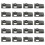 50St Olijfgroene Zelftappende Snelmontage Clips Voor Nummerplaat 10