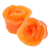 2Stk Künstliche Lachsscheiben in Orange Realistisch Für Schaufenster