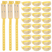 100Stk Verstellbare Krankenhaus Armbänder PVC Für Patienten Id