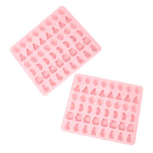 2Stk Pinke Silikon Form Obstdesign Für Schokolade Candy Und Eiswürfel