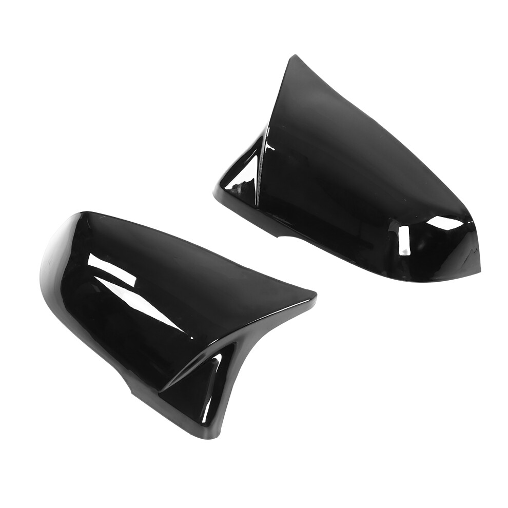 2Pcs Glossy Side Mirror Cover For Gr Supra A90 2018-2021 Black 9461357853113