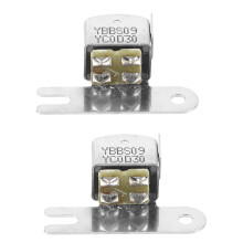 2Stk Aufnahmegerät Silber Metall Stereo Magnetkopf Ersatzteile