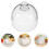 Kuchenhaube Transparent Servierplatte Schutzglocke 9