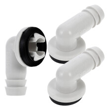 3Stk Ablaufschlauch Adapter Für Klimaanlage ABS Material Hellgrau