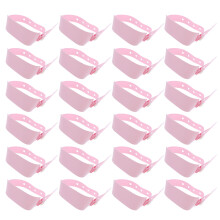 100Stk PVC Medizinarmbänder Rosa Patienten-Id Armbänder Für