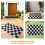 2Stk Hochsichtbare Karierrennflaggen Robustem Polyester 8