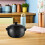 1Couvercle En Noir Pour Cocotte, Rechange Élégant 5