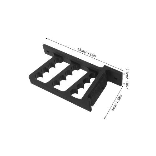 1Par Soporte De Y Flechas De Pared Negro En Pla Para 2