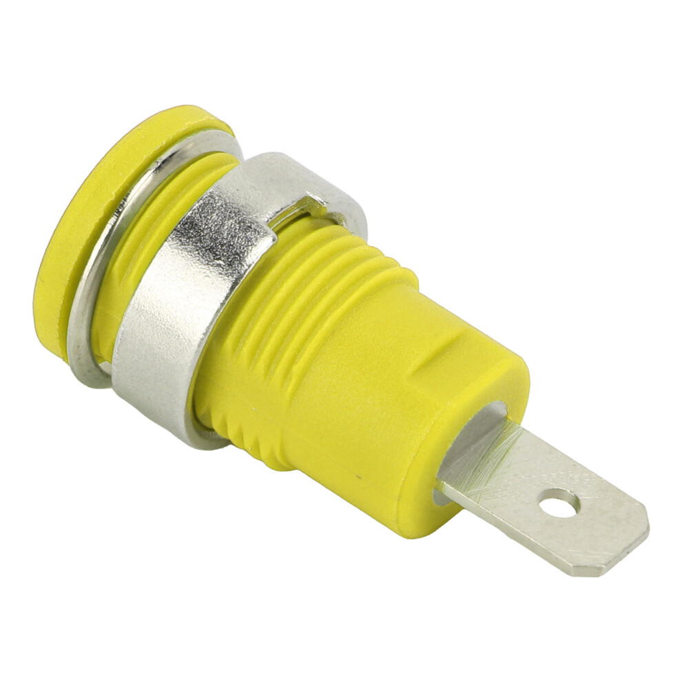 50Pcs M12x0.75 Banana Sockets 4Mm High Current Test Accessories Yellow 5021357853977