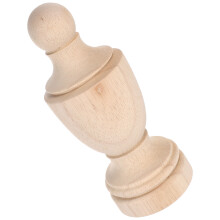 Beige Wood Finials DIY Decorative Post Tops for Bed Staircase