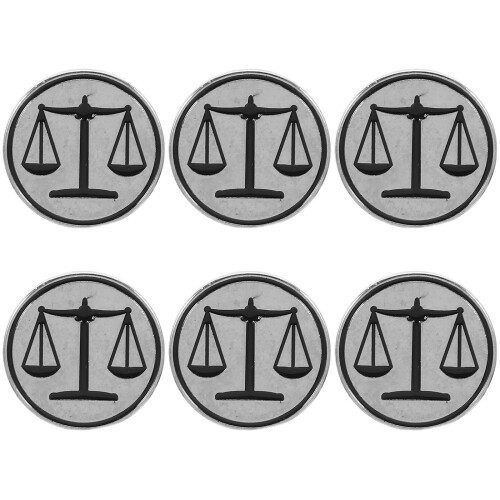 6Stk Justice Brosche Metall Anstecker Für Anzug Hemd