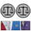 6Stk Justice Brosche Metall Anstecker Für Anzug Hemd 9