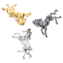 3Ud Pins Caballo Metálico Animal Vintage Para Eventos Y