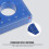 Carpintero Ángulo Recto Aluminio Azul Medición Precisa 10