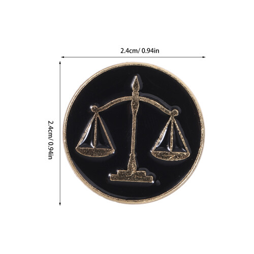6Pièces Broches Justice 1