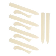 1Jgo Plegadora Plástica Beige Para Papel, Cuero Y Artesanías