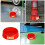 2Pcs Durable Plastic Fire Extinguisher Support Stand for Indoor Use 8