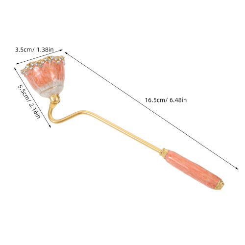 Klassischer Pinker Kerzenlöscher Mit Langem Griff Aus Emaille 2