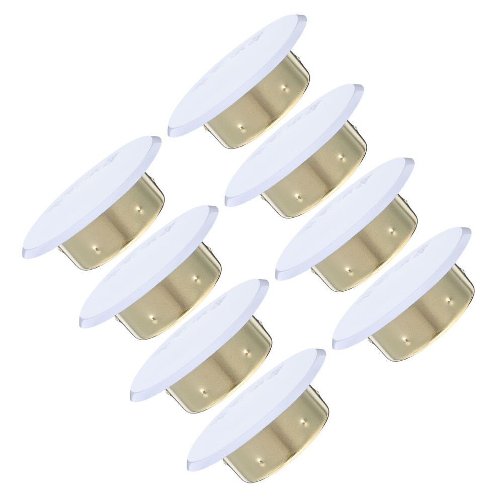 8Pcs Automatic Fire Sprinkler Cover Plates Iron Flat Head Guards 3442069153056