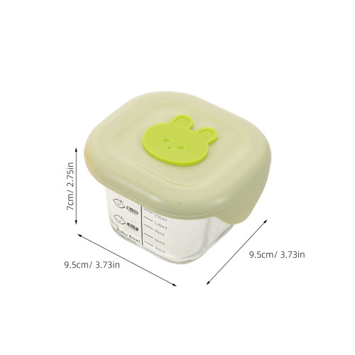 2Pièces Boîtes Bébé Multiusage Snack Purée Colorées Étanches 2