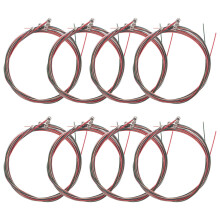 8Sets Vibrant Colored Acoustic Guitar Strings Steel Set for Home Use